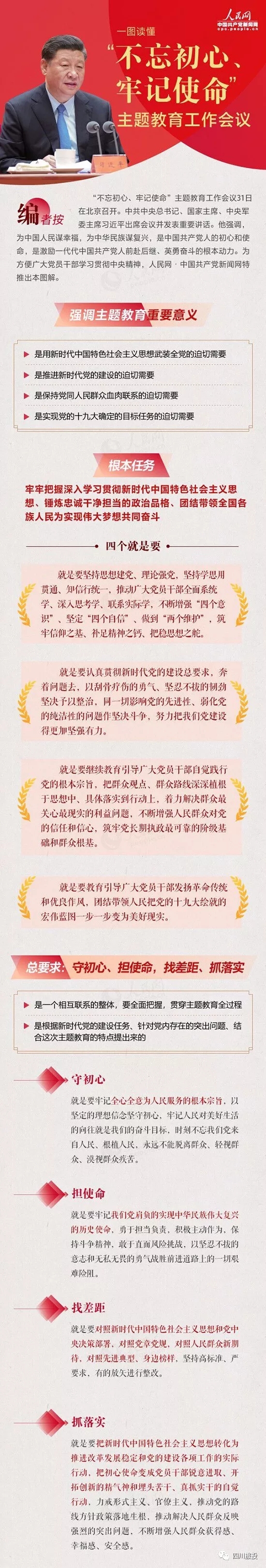 不忘初心、牢記使命| 一圖讀懂“不忘初心、牢記使命”主題教育工作會議